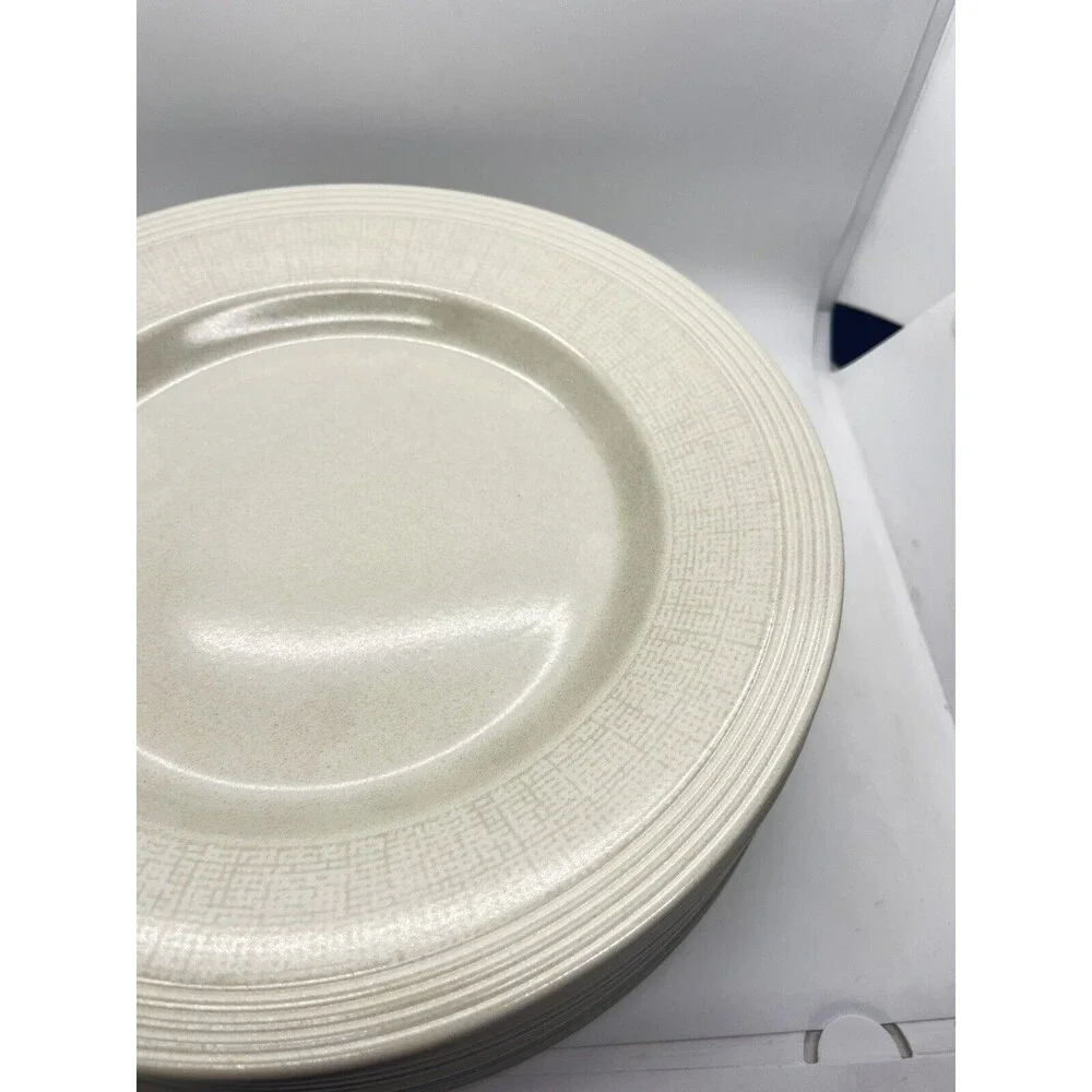 Wedgwood 'Paul Costello' 11.125 inch Plates in Limestone x 8